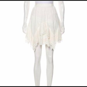 Ulla Johnson Lace Trim Knee-Lenght Skirt